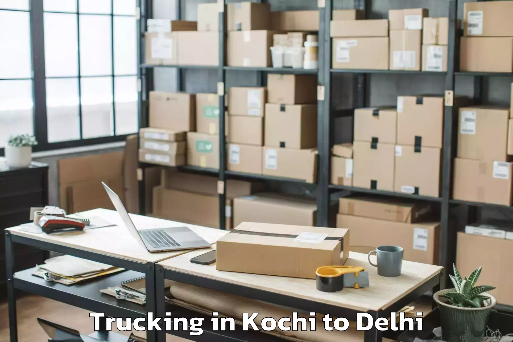 Top Kochi to Jamia Hamdard New Delhi Trucking Available